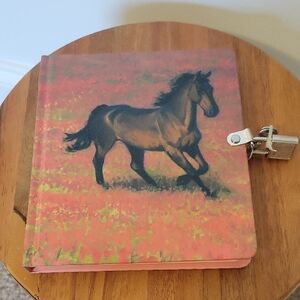Horse Print Journal with Lock